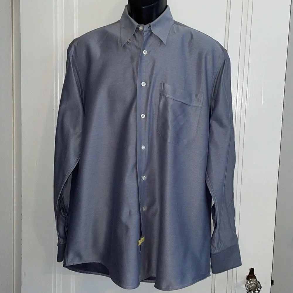 Jack Victor shiny gray cotton shirt‎